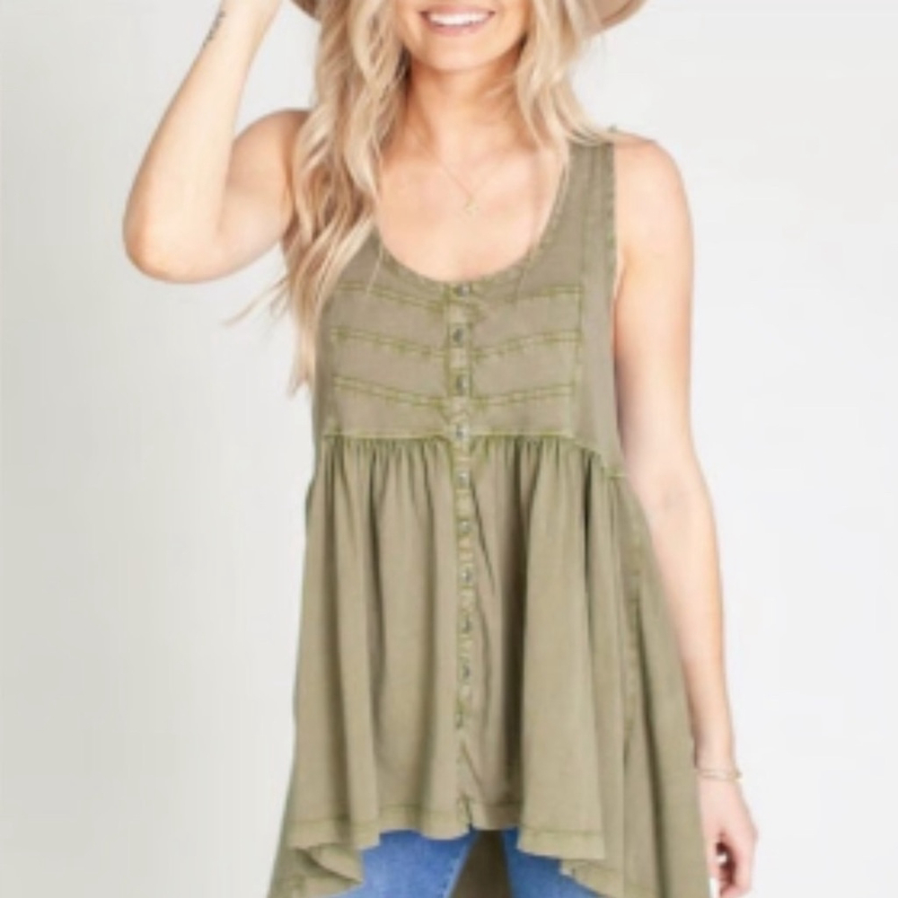 Free People Brooke Tunic Tank / Dress | Boho | M | EUC - Picture 2 of 11